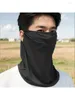 Boinas 2024 Proteção UV Proteção ao ar livre Capa esportiva Esportes Sun Proof Bib Máscara de seda Face Sun protetora lenço