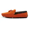 Zapatos informales 2024 Primavera Autumn Elegante Fashion Fashion Naranja Molería de interior para hombres Trabajo de cercanías al aire libre Entrega gratuita