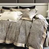Bettwäsche Sets 2024 Langstufe Baumwolle vierteilige Bettwäsche Est einfarbig reaktives Druck einfacher nordischer Stil grau
