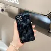 Meteorito de color sólido simple para Apple 14 Phone Case iPhone15Promax Wavy tridimensional 12 anti-caza 11
