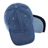 Bollmössor unisex denim baseball cap tomt tvättade jean hatt kasquette justerbara snapback hattar för män och kvinnor sol