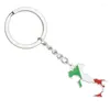 Keechhains Italia Map Key Jewelry Keyring Pendants Regalo per donne e uomini f3md