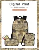 Ryggsäck trendig nyhet gammal spaper anteckningsbok ryggsäckar elev skolväskor 3d tryck oxford vattentät pojkar/flickor bärbara dator
