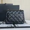 Sac de créateur de body Mini sac de luxe sac à main de luxe sac de chaîne en cuir authentique 17 cm mini bours matelassé noir pour femme sac à rabat en peau d'agneau caviar avec boîte