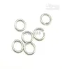 100pcllot 925 Sterling Silver Otwarty Jump Pierścień Pierścienie podzielone