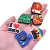 34Colors Jesus Anime Charms Wholesale Childhood Memories Game Funny Gift Cartoon Charms Shoe Accessories PVC Decoration Buckle Soft Rubber Clog Charms