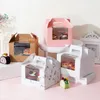 Enveloppe cadeau 30pcs Petite boîte à cupcake en carton avec fenêtre transparente - parfait pour les boulangeries et les boulangers de maison