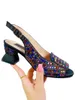 Sandalen Chunky Mules Heels für Frauen Sommerschuhe 3cm Plattform SQAURE HELED BLING Shinestone Ladies Frau Frau