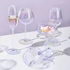 Coleblet de estilo europeu Crystal Red Wine Glass Wedding Cocktail Champagne Sparkling Home Bar Utensils Copo de sobremesas 240430