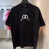 パリメンズTシャツヨーロッパフランスレターグラフィック印刷ファッションメンズ半袖Tシャツ女性2Bカジュアルコットンティーポロポロ