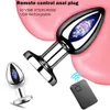 Andere Gesundheitszugänge Beauty Items HomeProduct Centerwireless Fernbedienungssteuerung Metall Anal Taste10 Modus Vibrator Q240430