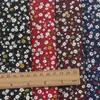 Stoff Retro dunkle Baumwolle Poplin gedruckter Stoff kleines Blumenstuch Sommerkinderhemd -Hemd Kleidung Stoff mit halben Meter D240503