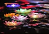 Lampe Lotus LED Colorful changé la piscine d'eau flottante souhaitant une lanterne légère à bougies sans flammes Lotus Lotus Lampes pour décoration de fête5356333