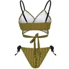 Women's Swimwear Sexy Bikini Set Women Striped Halloween Swimsuit Blue And Black Swim Bath Two Piece Funny Bathing Suit