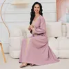 Abbigliamento etnico Dubai Abaya per donne Abiti arabi Turchia Kaftan Vesto da sera Elegante abito da sera musulmano Femme Musulman