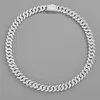 Hiphopdesigner halsband för kvinna kubansk länkkedjedesigner smycken 12mm moissanit kedja halsband designer mens gåva full diamanthalsband personlig choker