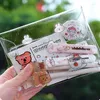 Förvaringspåsar Makeup Bag Clear Organizer Cosmetic Travel Portable Brush Case Transparent Pen Wash Toalettet Container