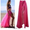 Vrouwenstrand dragen sexy strandrokken vrouwen strandjurk sarong bikini 2024 strand deksel omhoog wrap rokken dame handdoek open-back badkleding cover-ups d240501