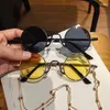 Sonnenbrille Mode Retro Persönlichkeit Frauen Vintage Brand Sonnenbrille Frauen Street Schießklinikumer Kreisschatten UV400 Brillen