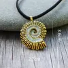 Chains Glow In The Dark Conch Pendant Necklace Mermaid Spiral Fashion Jewelry Night Alloy Sea Shell For Men Women