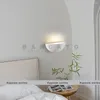 Vägglampor modern e27 gips led lampa nordiska sconces inomhus sängen sovrum vardagsrum dekor belysning hem kök belysning