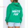 Set di tute con cappuccio con cappuccio con cappuccio White Foxs Set Women Set a due pezzi Autunno inverno inverno nuovo set di felpa con cappuccio sportivo a maniche lunghe a maniche lunghe White Foxx White Foxx Hooded 1245