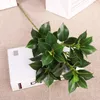 Fleurs décoratives 1pc bricolage fausse verdure pour l'esthétique intérieure Camellia branche artificielle plantes arrangement floral avec long