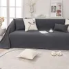 Werksfabrik -Sofa -Stoffabdeckung Full Anti Slip Minimalist die ganze Saison Universal Old Grobtuchgrau Kissen