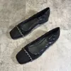 Casual Shoes Ladiewear Norma skórzana niska pięta Elegancka czarna damska blok biurowy kwadratowy stóp do stóp w stylu koreański 39 Chic L.