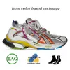 2024 Nouveau créateur de mode Chaussure décontractée Plaque-forme de plaque Tracks Vintage Runner 7 Mesh Trainers en cuir en nylon
