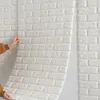 10MX70cm 벽돌 거품 패널 3D 벽 스티커 자체 접착 DIY 엠보싱드 돌 벽지 홈 장식 거실 장식 240420