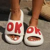 Slippers Summer Bedroom Slides Soft White Women's Indoor Outdoor Thick House Platform Fashion Non Slip Ladies Sandals