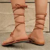 Sandalen Sommerschuhe für Frauen Rom Open Tobe Frauen zusammengebunden