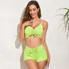 Damskie moda strojów kąpielowych na 2024 Black Green Podstawowe kobiety Letnia marka Design Bikini Split Swimsuit Wysokiej jakości Sexy Sexy