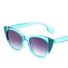 Sunglasses 2024 Vintage Cat Eye Women Fashion Retro Shades Sun Glasses Travel Double Color Blocking Eyewear