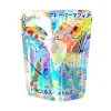 Holographic Soft Touch Mylar Sac Proof Prep Die Cut Cut Zip Lock 3.5 Pouche en plastique Dypack pour le boîtier de rangement des fleurs alimentaires