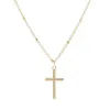 Pendant Necklaces Classic Retro Jesus Cross Necklace Charming Women's Choker Chain Fashion Ladies Christian Year Jewelry Gifts