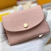 Fashion Designer Mini Wallets Women's Portable Card Holders with Embossing Gold Buckle Wallets Bags with Box Festival Gifts 27536 27375