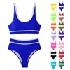 Bikinis de maillots de bain féminins avec short sexy plus taille confortable Fashion Split plage de plage