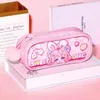 Schoolpotloodkisten Transparante tas Mooie briefpapier Leuke Koreaanse potloodspenkist Kawaii Kit Benodigdheden Zakje