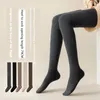 Women Socks 1Pairs Winter Thicken Warm Long Solid Color Lengthened Over Knee Sexy Fashion Tight Loops Inner JK