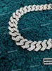 Luxury Nouveau 18 mm 20 pouces D Couleur VVS Clarity Moisanite Diamond Iced Out Bling Sterling Silver Cuban Link Chain pour hommes femmes