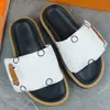 Designer Slippers Women Men Pool Pillow Flat Comfort Mules Slides Fashion Classic Prints Embosed Summer Sandals Black Gray Beach Shoes 35-45