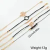 Armbanduhren 6PCS Damen Quartz Watch Black Leder und 5 stylisches Casual Armband Set