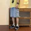 Summer Men denim Short Streetwear Vintage Korean Harajuku Pocket Jeans Shorts Hip Hop Cargo Pants Overdimased Bottoms Male Clothes 240422