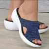 Casual Shoes Women Sandals Breather Mesh Summer för bekväma klackar tofflor Kvinnors skor Sandalias Mujer