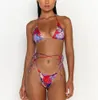 Paris Women's Bikini Zestaw Seksowne luksusowe stroje kąpielowe projektantki stroju kąpielowego Kobiety nadrukowane moda na plażę noszenia pieczołów