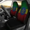 Автомобильные сиденья покрывает Ethiopia flag Universal Front Duide Slipertaint Cover Cover Leasy Установка комфортно