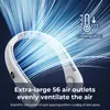 Mini draagbare hangende nek ventilator digitale display opvouwbare zomer luchtkoeling 5 speed USB oplaadbare blaasloze stomme nekbandventilatoren 240423