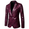 Suisses masculines 2024 Vêtements de marque One Bouton Suit Fine Twill Print Print Man's Tuxedo pour les vestes de loisirs imprimées Performance S-3XL